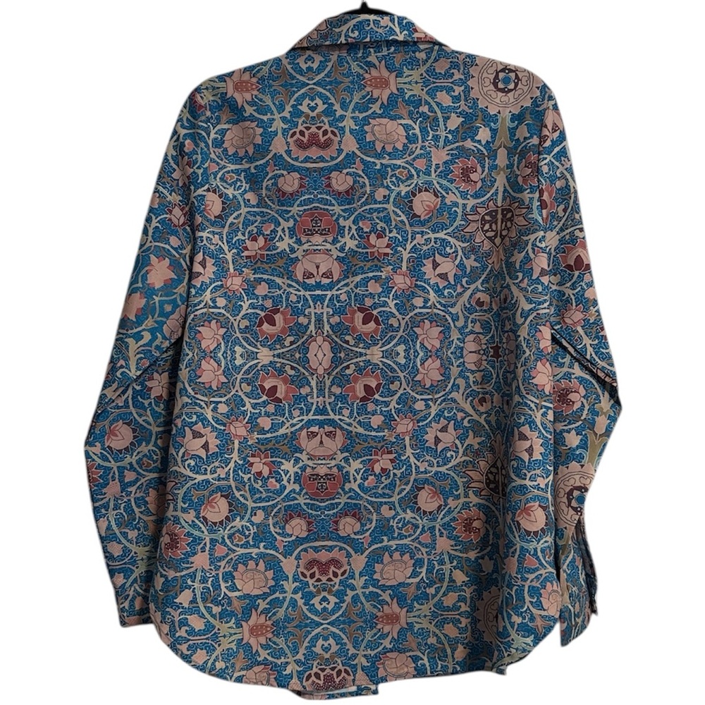 🖤 Noracora Floral Patterned Button Down Top - Picture 6 of 6